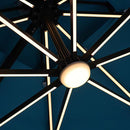  Furniture of America Sano LA-A015TL+BASE 10 Ft Square Umbrella w/ Double Top w/ LED + 37" Large Base IMAGE 14