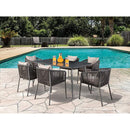  Furniture of America Tushari LA-A020LG-7PC 8 pc Outdoor Dining Set IMAGE 2
