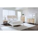  Size_King --  Bexhill 223471KE 56-inch Upholstered Eastern King Panel Bed - White IMAGE 8
