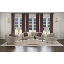  Coaster Furniture Ellorie 504837 Upholstered Channel Back Curved Sofa - Beige IMAGE 9