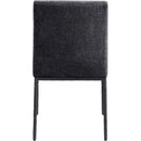  Color_Black -- Reeves Black Chenille Fabric Upholstered Dining Side Chair IMAGE 5