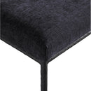 Color_Black -- Reeves Black Chenille Fabric Upholstered Dining Side Chair IMAGE 7