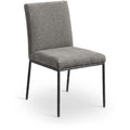 Color_Grey -- Reeves Grey Chenille Fabric Upholstered Dining Side Chair IMAGE 1