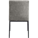  Color_Grey -- Reeves Grey Chenille Fabric Upholstered Dining Side Chair IMAGE 5