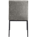  Meridian Reeves Grey Chenille Fabric Upholstered Dining Side Chair IMAGE 5