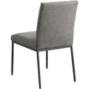  Color_Grey -- Reeves Grey Chenille Fabric Upholstered Dining Side Chair IMAGE 6