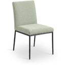  Color_Mint -- Reeves Mint Chenille Fabric Upholstered Dining Side Chair IMAGE 1