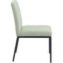  Color_Mint -- Reeves Mint Chenille Fabric Upholstered Dining Side Chair IMAGE 4