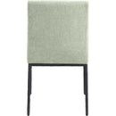  Color_Mint -- Reeves Mint Chenille Fabric Upholstered Dining Side Chair IMAGE 5
