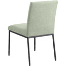  Color_Mint -- Reeves Mint Chenille Fabric Upholstered Dining Side Chair IMAGE 6