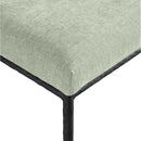  Meridian Reeves Mint Chenille Fabric Upholstered Dining Side Chair IMAGE 7