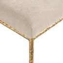  Meridian Reeves Beige Chenille Fabric Upholstered Dining Side Chair IMAGE 7