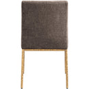  Color_Brown -- Reeves Brown Chenille Fabric Upholstered Dining Side Chair IMAGE 5