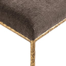  Meridian Reeves Brown Chenille Fabric Upholstered Dining Side Chair IMAGE 7