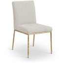  Color_Cream -- Reeves Cream Chenille Fabric Upholstered Dining Side Chair IMAGE 1