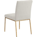 Color_Cream -- Reeves Cream Chenille Fabric Upholstered Dining Side Chair IMAGE 6