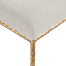  Meridian Reeves Cream Chenille Fabric Upholstered Dining Side Chair IMAGE 7