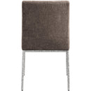  Color_Brown -- Reeves Brown Chenille Fabric Upholstered Dining Side Chair IMAGE 5