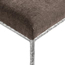  Meridian Reeves Brown Chenille Fabric Upholstered Dining Side Chair IMAGE 7