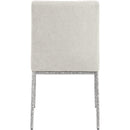  Color_Cream -- Reeves Cream Chenille Fabric Upholstered Dining Side Chair IMAGE 5