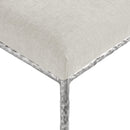  Color_Cream -- Reeves Cream Chenille Fabric Upholstered Dining Side Chair IMAGE 7