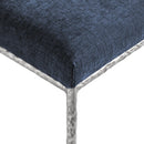  Color_Navy -- Reeves Navy Chenille Fabric Upholstered Dining Side Chair IMAGE 7