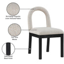  Color_Beige -- Meridian Conrad Dining Chair IMAGE 10
