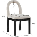  Color_Beige -- Meridian Conrad Dining Chair IMAGE 9