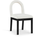  Color_Cream -- Conrad Cream Linen Textured Fabric Upholstered Dining Chair IMAGE 1