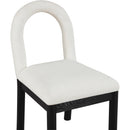  Color_Cream -- Conrad Cream Linen Textured Fabric Upholstered Dining Chair IMAGE 6