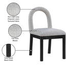  Color_Grey -- Conrad Grey Linen Textured Fabric Upholstered Dining Chair IMAGE 10
