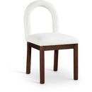  Color_Cream -- Conrad Cream Linen Textured Fabric Upholstered Dining Chair IMAGE 1