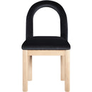 Meridian Conrad Black Velvet Dining Chair IMAGE 3