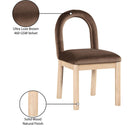  Color_Brown -- Conrad Brown Velvet Upholstered Dining Chair IMAGE 10
