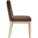  Color_Brown -- Conrad Brown Velvet Upholstered Dining Chair IMAGE 4