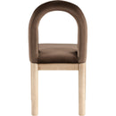 Meridian Conrad Brown Velvet Dining Chair IMAGE 5
