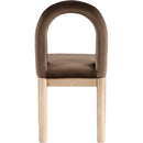  Color_Brown -- Conrad Brown Velvet Upholstered Dining Chair IMAGE 5