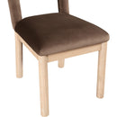  Color_Brown -- Conrad Brown Velvet Upholstered Dining Chair IMAGE 7