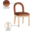  Color_Cognac -- Conrad Cognac Velvet Upholstered Dining Chair IMAGE 10