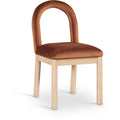  Color_Cognac -- Conrad Cognac Velvet Upholstered Dining Chair IMAGE 1
