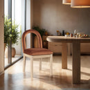  Color_Cognac -- Conrad Cognac Velvet Upholstered Dining Chair IMAGE 2