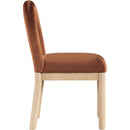  Color_Cognac -- Conrad Cognac Velvet Upholstered Dining Chair IMAGE 4