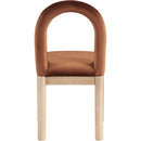 Color_Cognac -- Conrad Cognac Velvet Upholstered Dining Chair IMAGE 5