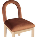  Color_Cognac -- Conrad Cognac Velvet Upholstered Dining Chair IMAGE 6