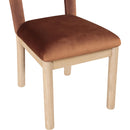  Color_Cognac -- Conrad Cognac Velvet Upholstered Dining Chair IMAGE 7