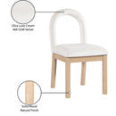  Color_Cream -- Conrad Cream Velvet Upholstered Dining Chair IMAGE 10