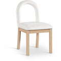  Color_Cream -- Conrad Cream Velvet Upholstered Dining Chair IMAGE 1