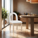  Color_Cream -- Conrad Cream Velvet Upholstered Dining Chair IMAGE 2