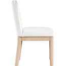  Color_Cream -- Conrad Cream Velvet Upholstered Dining Chair IMAGE 4