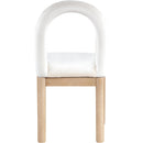 Meridian Conrad Cream Velvet Dining Chair IMAGE 5